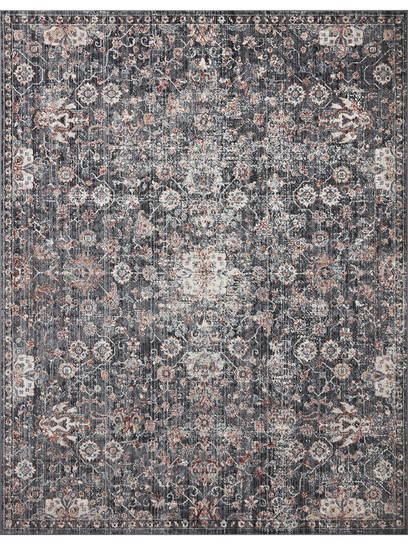 Cassandra CSN03 Charcoal/Rust 7'10" x 10' Rug