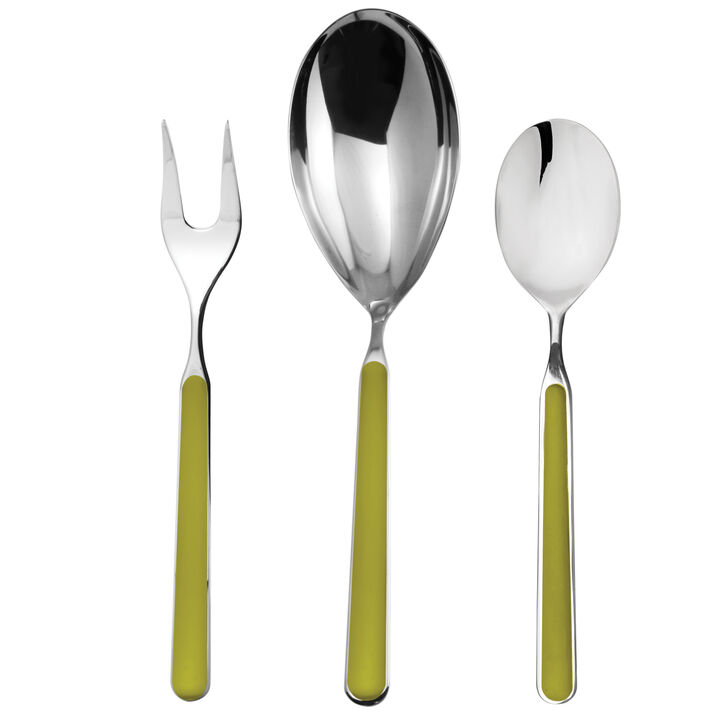 Fantasia 3-Piece Serving Set in Olive Green