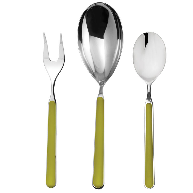 Fantasia 3-Piece Serving Set in Olive Green