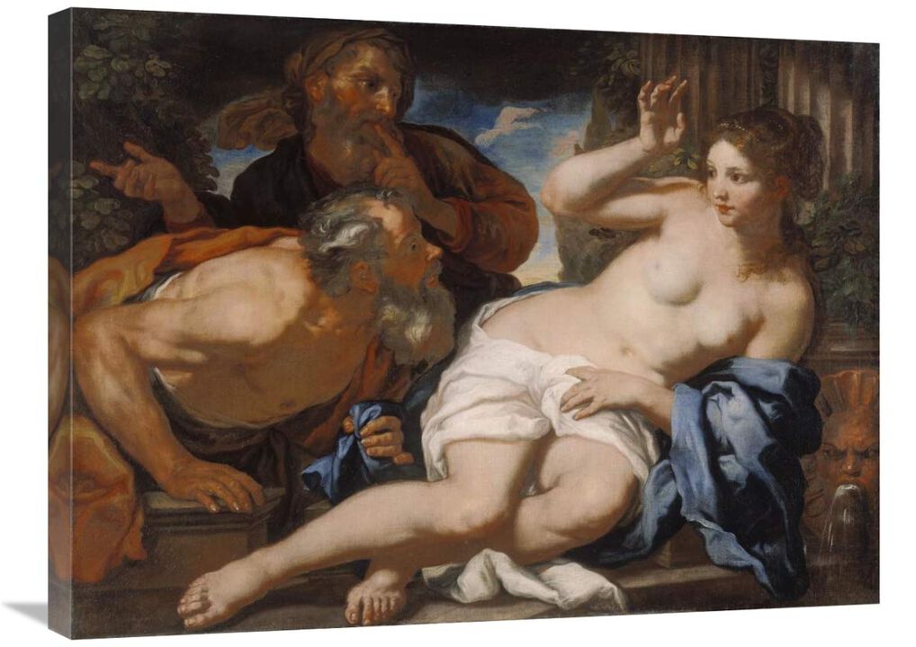 Susannah and the Elders-Canvas Art-32x24