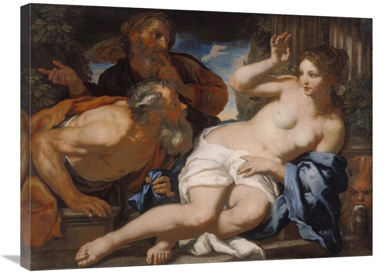 Susannah and the Elders-Canvas Art-32x24