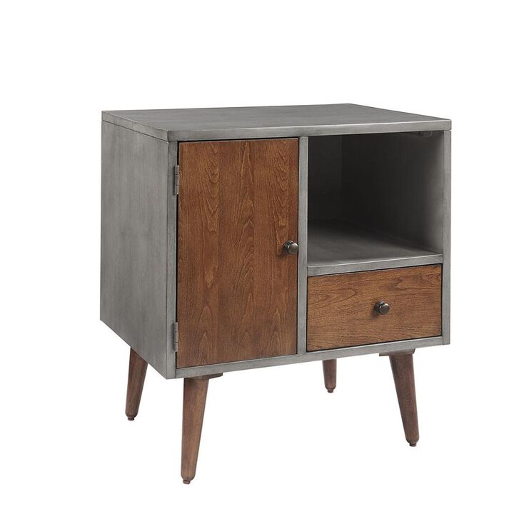 Belen Kox Mid-Century Storage Nightstand with 4 Compartments, Belen Kox