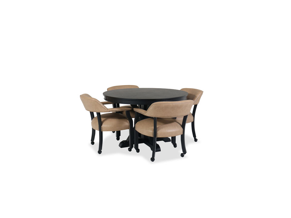 48-inch round dining table set for 4