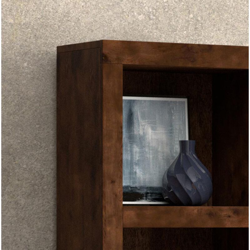 Bridgevine Home 49 inch high Bookcase, Whiskey Finish