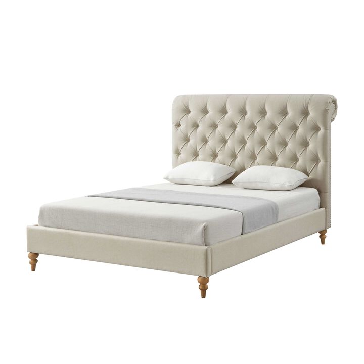Rustic Manor Aleigha Linen Platform Bed