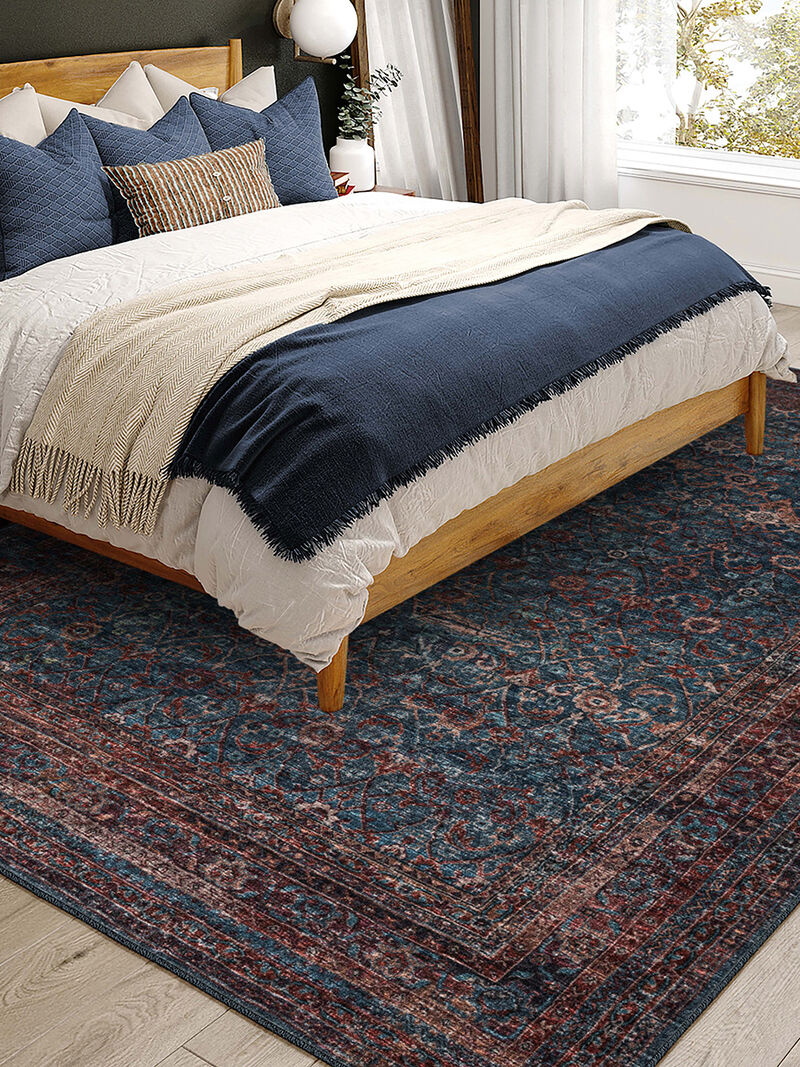 Jericho JC7 Navy 3' x 5' Rug
