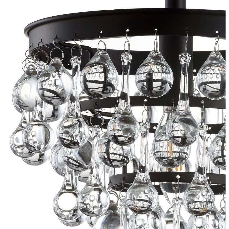Toronto Metal/Crystal LED Flush Mount