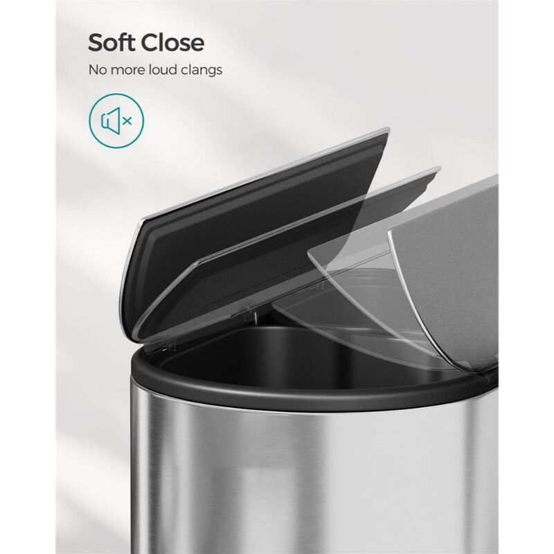Garbage Can with Wing Lids for Easy Access and Odor Control