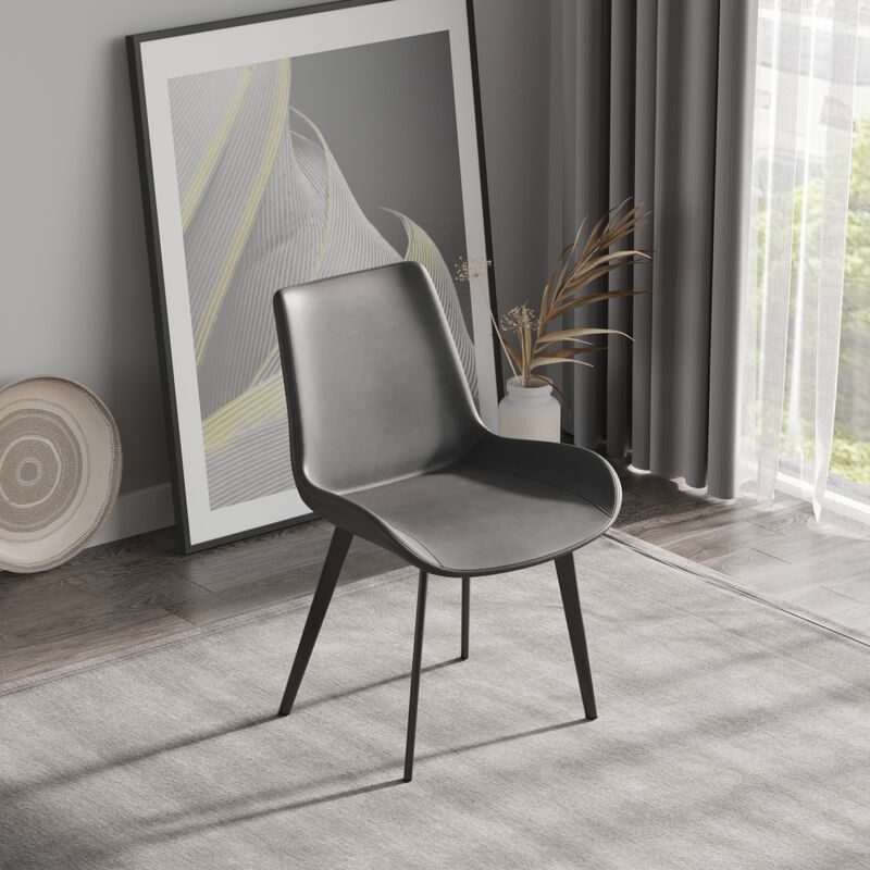 Modern Dining Chair Living Room Metal Leg Dining Chair-2 Pcs/Ctn