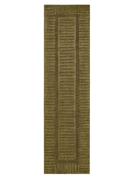 Bobby Berk by Karastan (Series 2) Terra Firma Moss 2' X 8' Rug