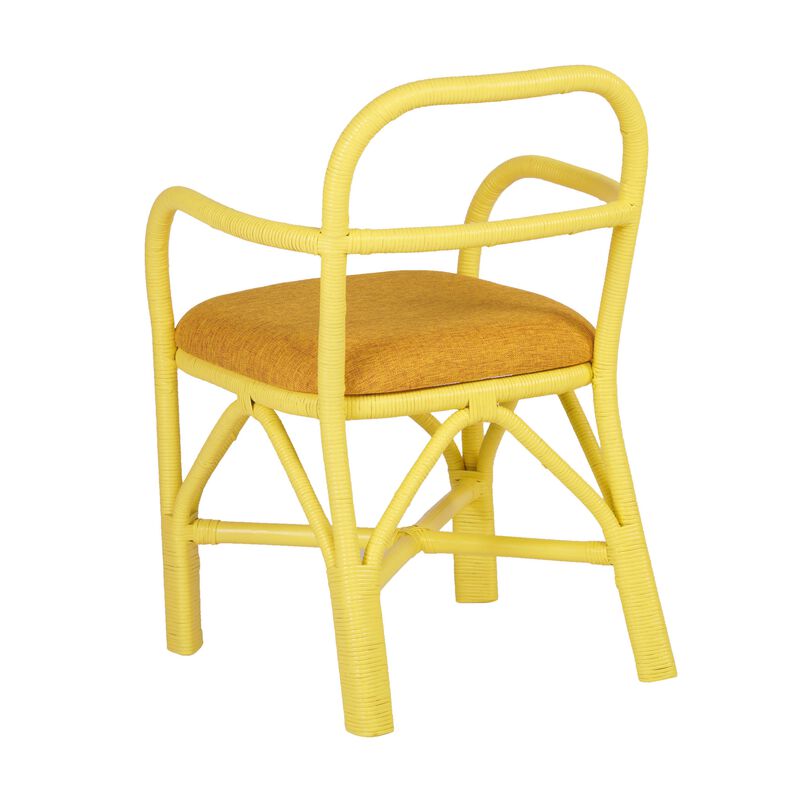 Ginny Green Rattan Dining Chair