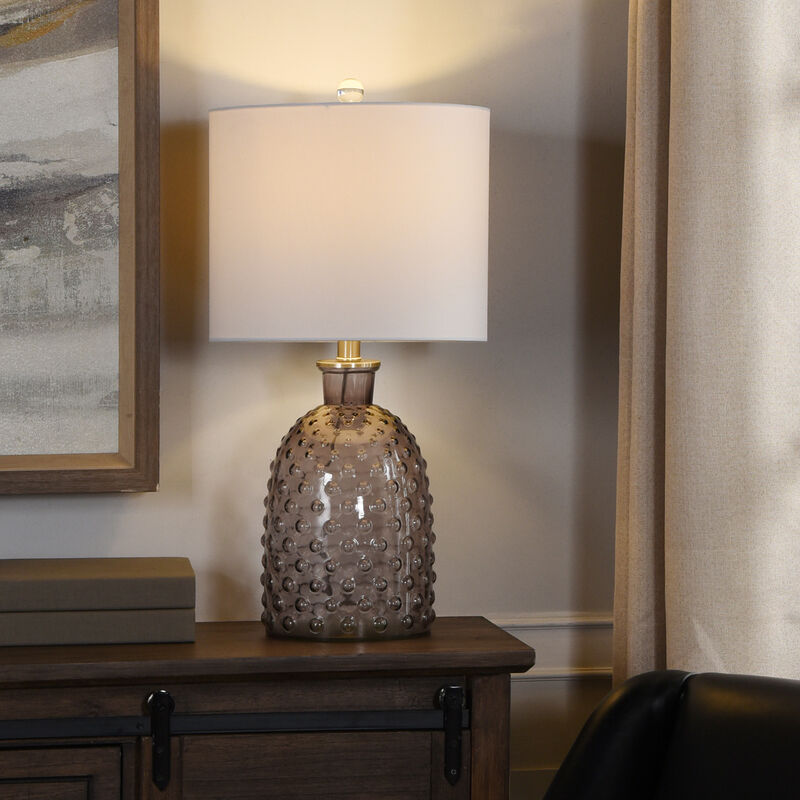 Smoke Glass Table Lamp II