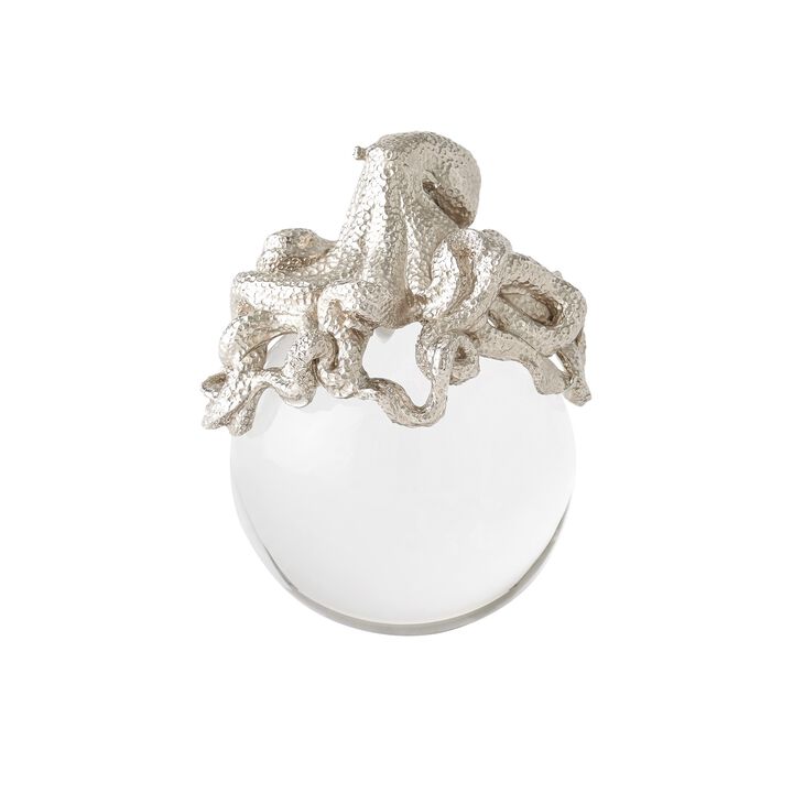 Octopus on Orb-Silver