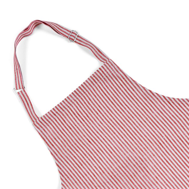 Solino Home 100% Pure Linen Full Midi Apron 38 x 36 Inch