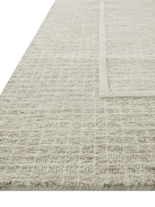 Briggs BRG-01 Sage / Ivory 18" x 18" Sample Rug by Chris Loves Julia