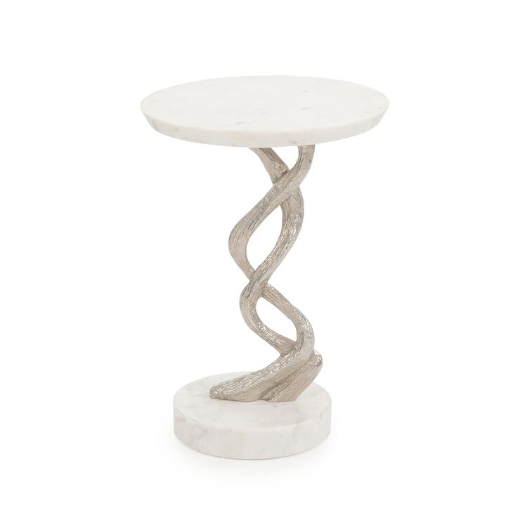 Windswept Silver Martini Table
