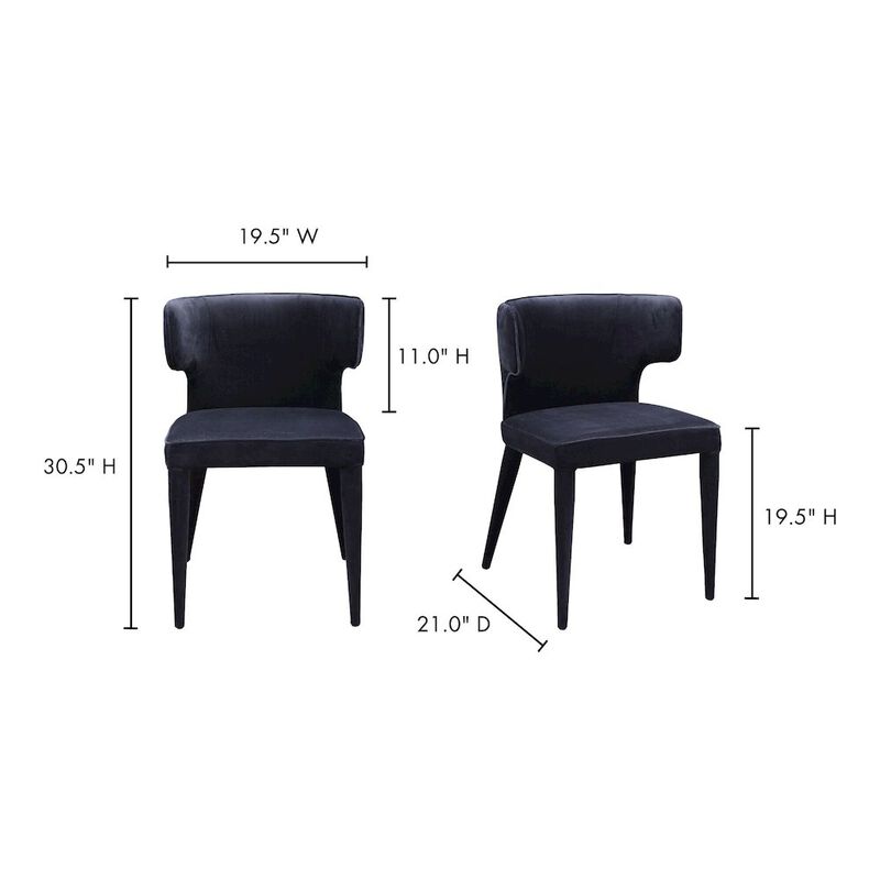 Belen Kox Jennaya Dining Chair Black, Belen Kox