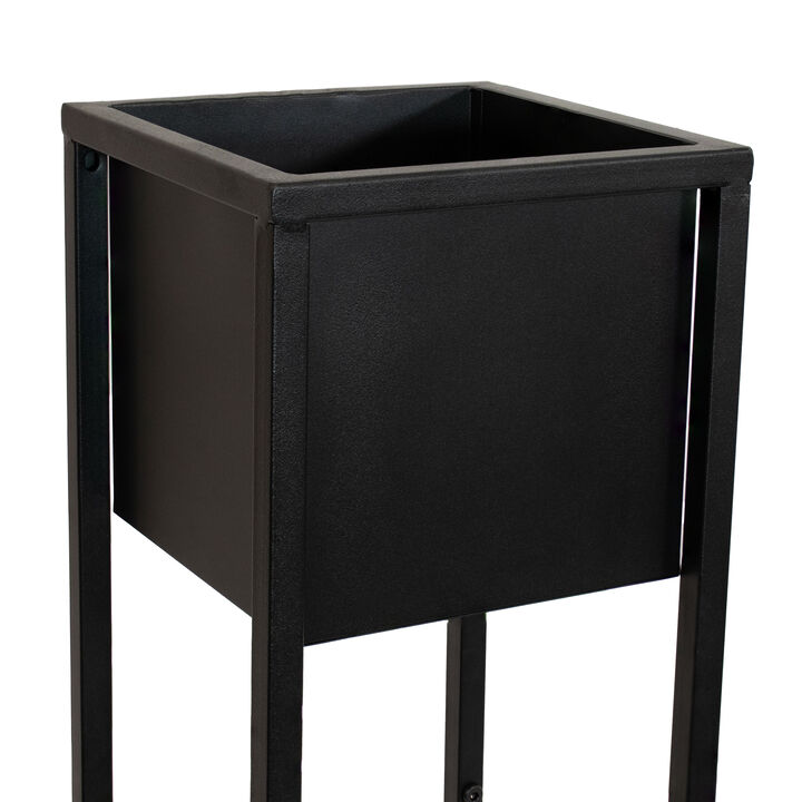 Modern Simplicity Indoor/Outdoor Elevated Planter Set - 20 in and 27 in