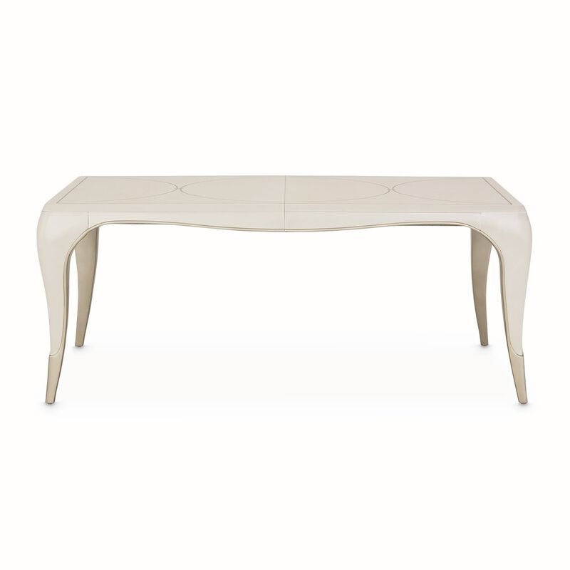 Michael Amini London Place Rectangular Dining Table - Creamy Pearl