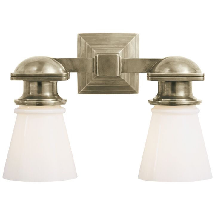 New York Subway Triple Light in Polished Nickel