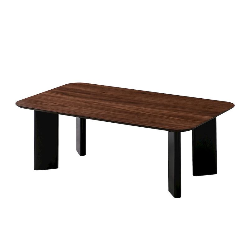 Omax Decor Joss Rectangular Shape Modern Wood Coffee Table in Walnut