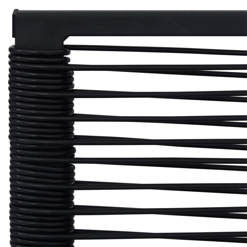 vidaXL Patio Chairs 4 pcs PVC Rattan Black