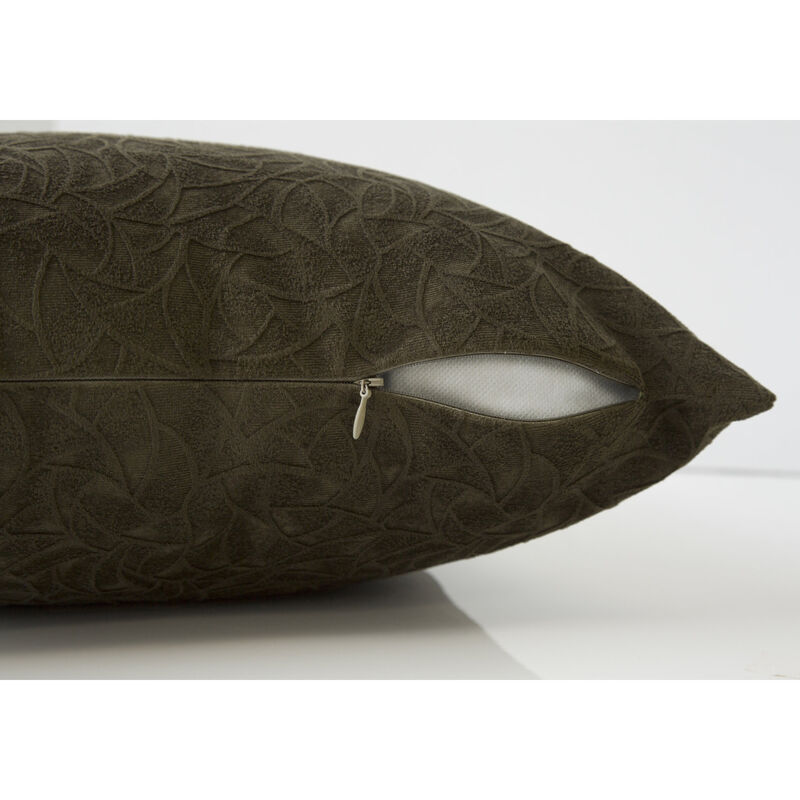 Monarch Specialties I 9262 Pillows, 18 X 18 Square, Insert Included, Decorative Throw, Accent, Sofa, Couch, Bedroom, Polyester, Hypoallergenic, Green, Modern