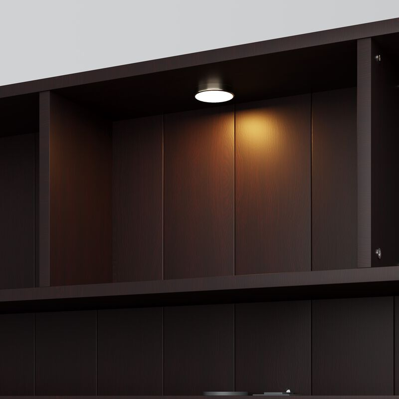 Merax Platform Bed with Built-in Downlight and 2 Drawers