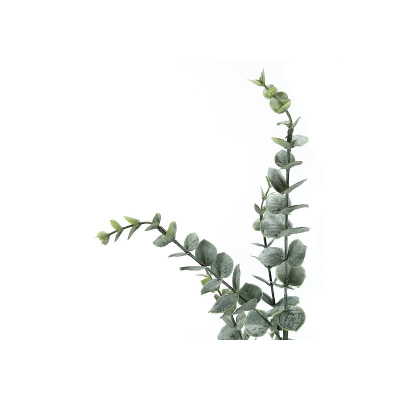 Monarch Specialties I 9561 - Artificial Plant, 44" Tall, Eucalyptus Tree, Indoor, Faux, Fake, Floor, Greenery, Potted, Real Touch, Decorative, Green Leaves, Black Pot