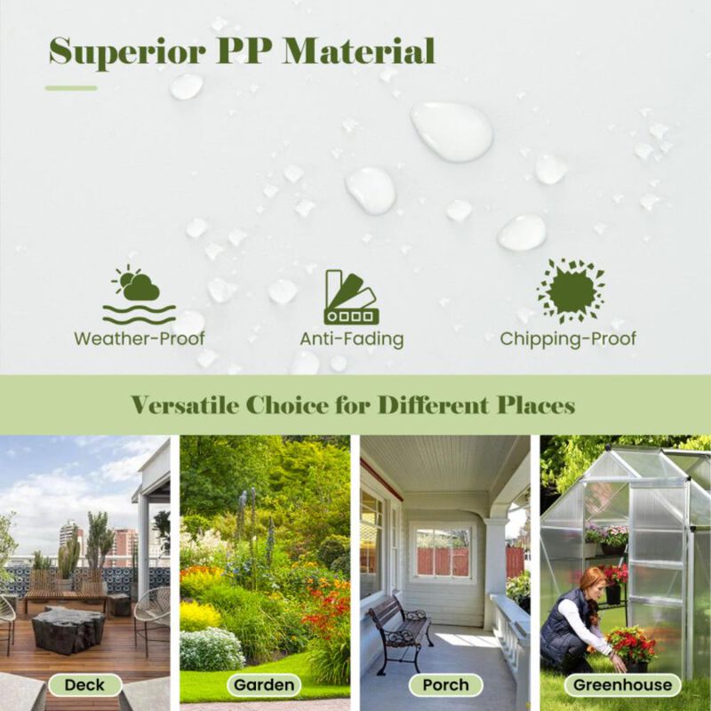 Hivvago Outdoor Planter Box Self-Watering Raised Garden Bed Trellis with Water Level Indicator