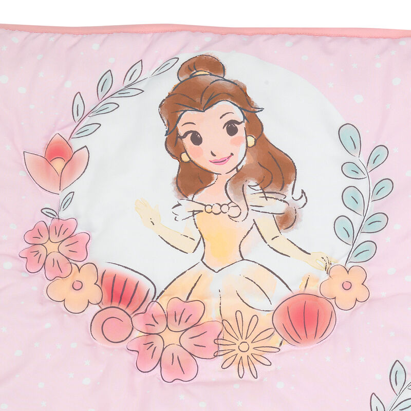 Lambs & Ivy Disney Princesses 3-Piece Nursery Baby Crib Bedding Set - Pink