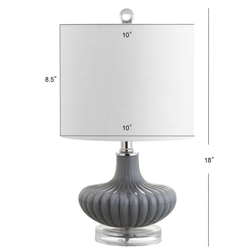 Kamille Glass and Lucite LED Table Lamp