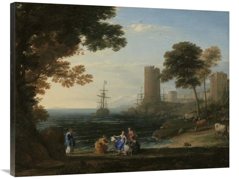 Coast View with the Abduction of Europa-Canvas Art-40x30