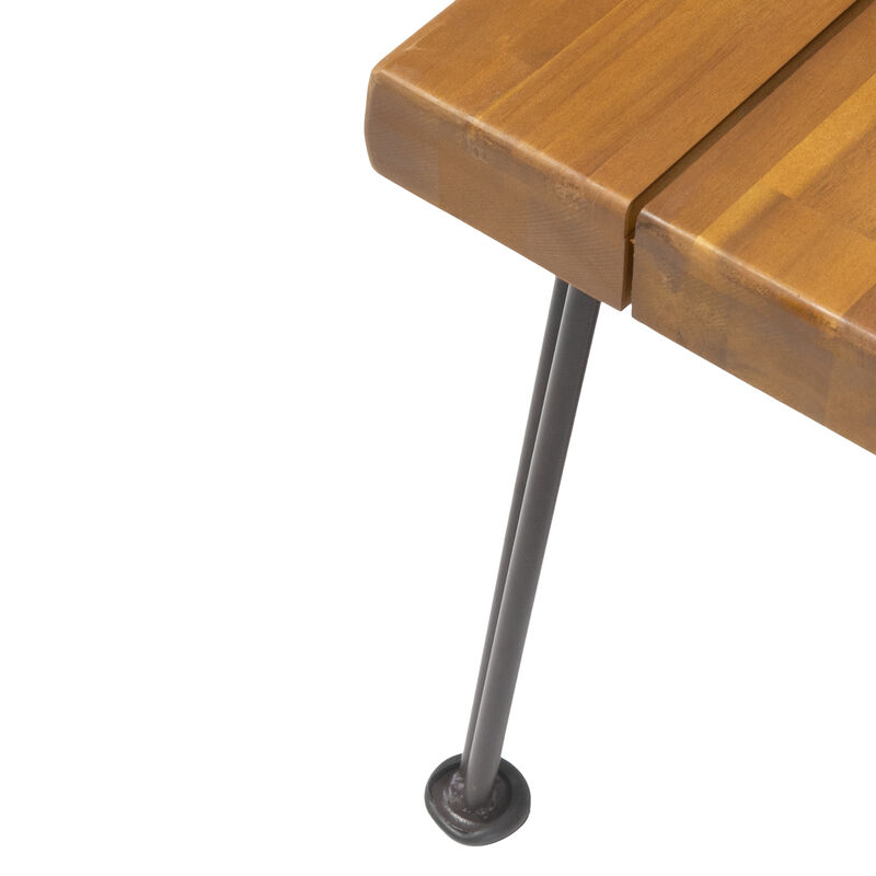 Merax Outdoor Acacia Wood Bench Chair