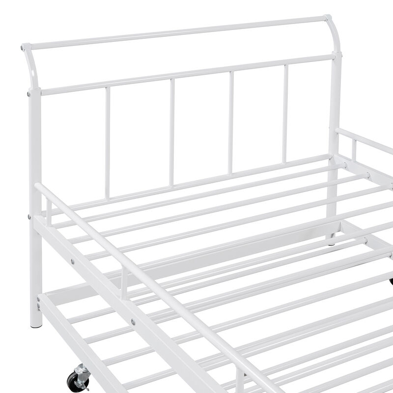 Merax Metal Frame Daybed with Trundle