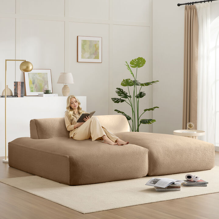 Merax Fully Compressed Sleeper Sofa for Living Room
