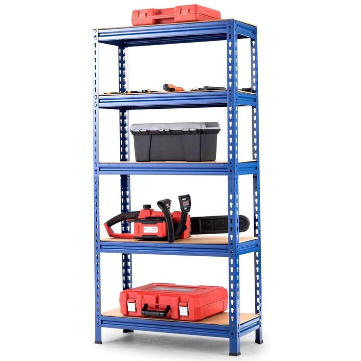 Hivvago Heavy Duty 60 inch Adjustable 5-Shelf Metal Storage Rack