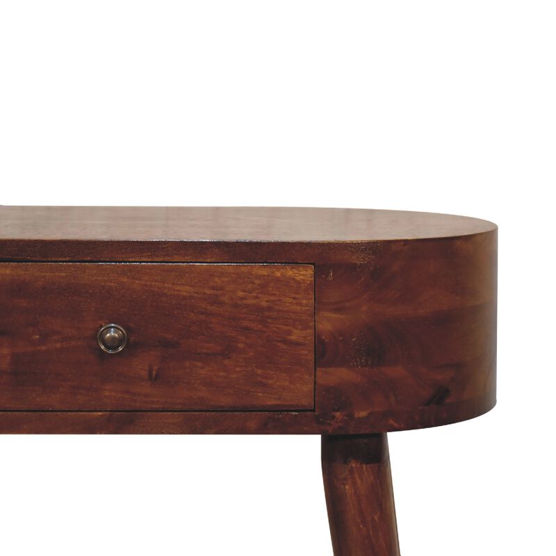 Mini Albion Chestnut  1 Drawer Solid Wood  Console