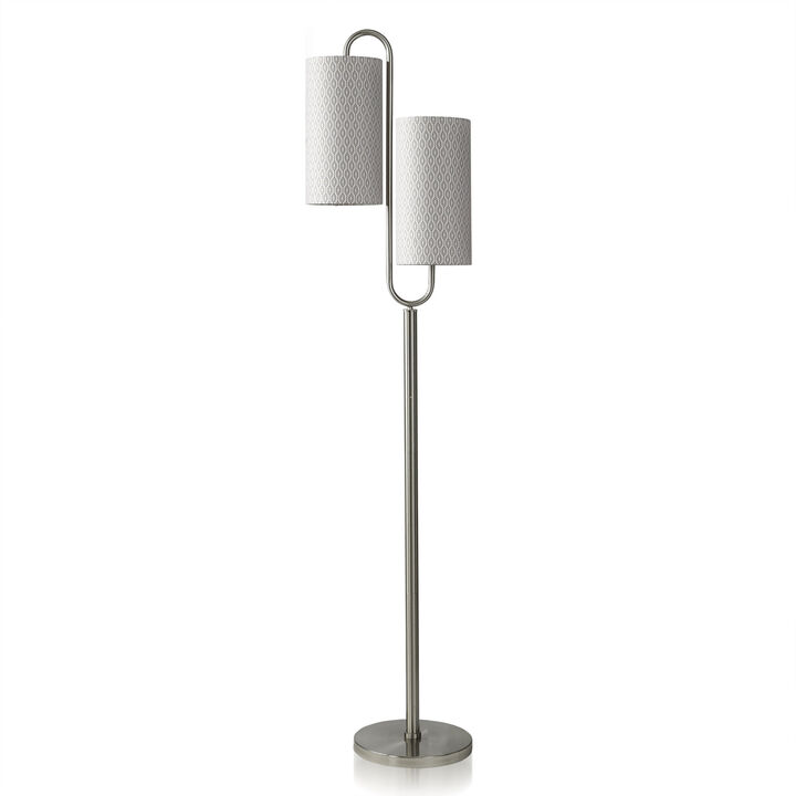 Brushed Steel Floor Lamp