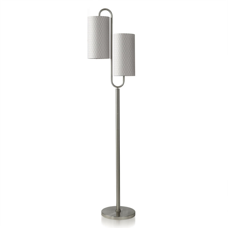 Brushed Steel Floor Lamp