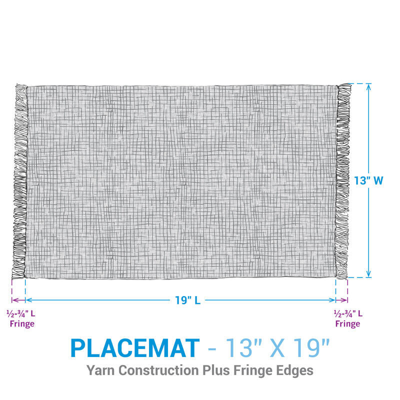 Park Designs Charcoal Tweed Placemat Set of 4