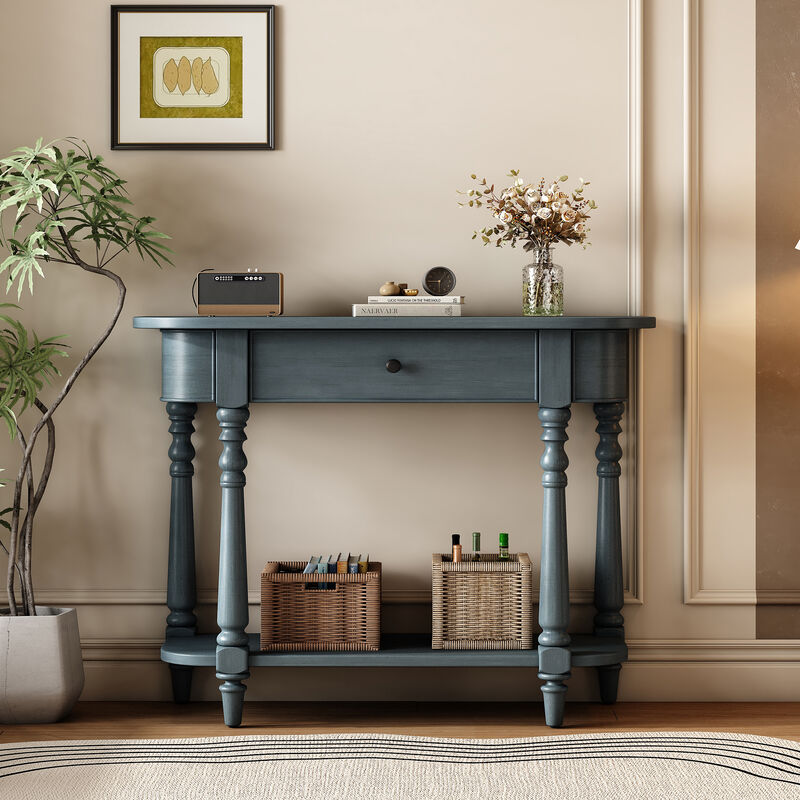 Merax Retro Entryway Console Table