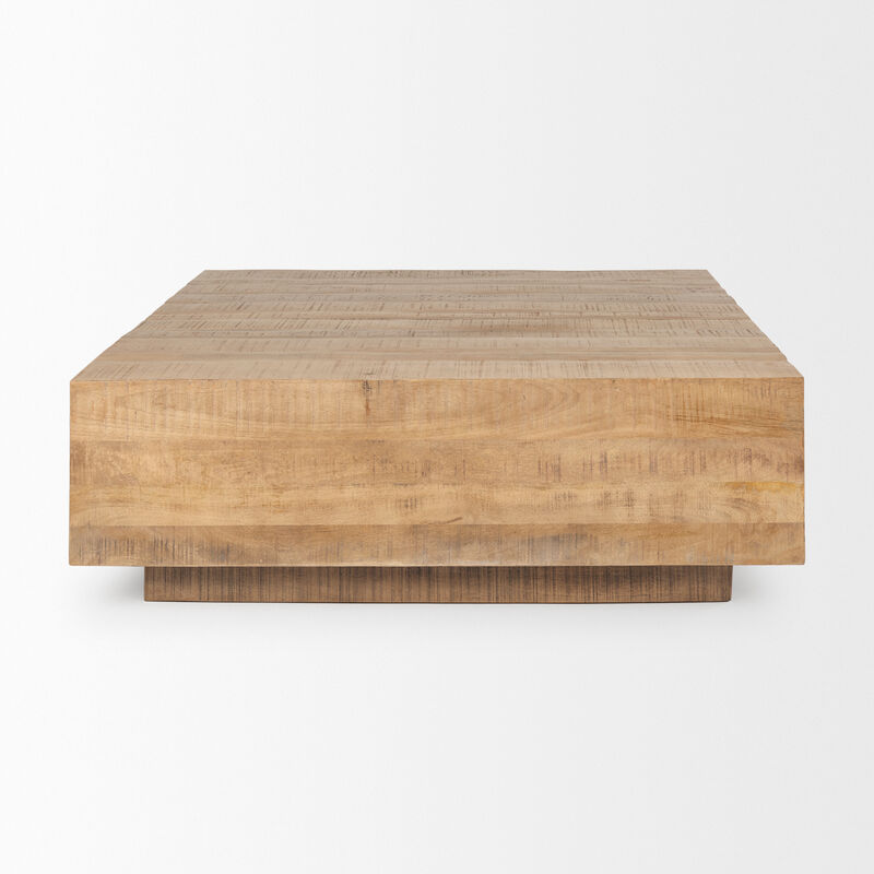 Hayden Light Brown Square Coffee Table