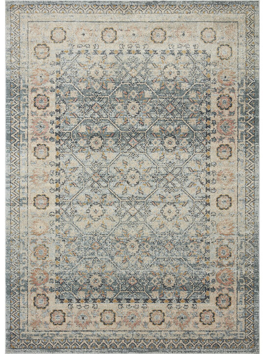 Jocelyn JOC04 Sky/Multi 4' x 6' Rug