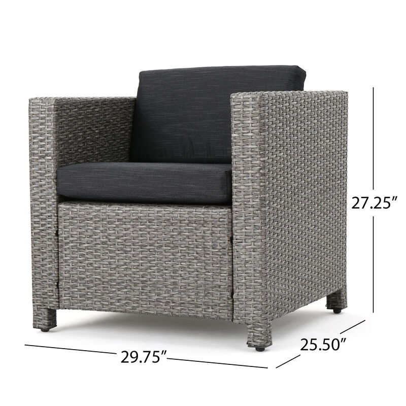 Merax 4 Pieces Outdoor Rattan  Sofa Set