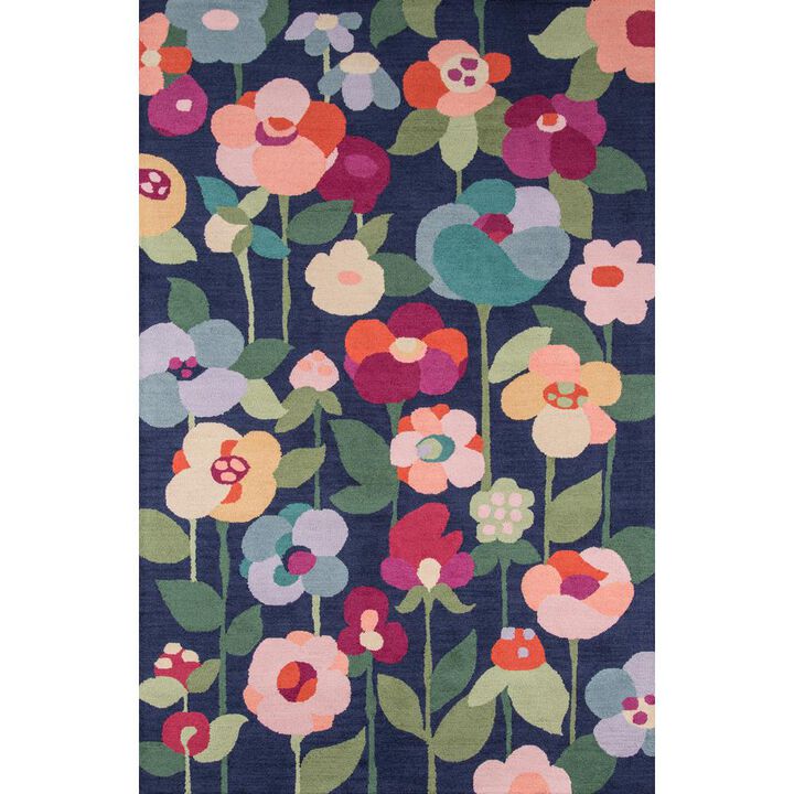Momeni Casual Rectangle Area Rug, Navy, 8' X 10'