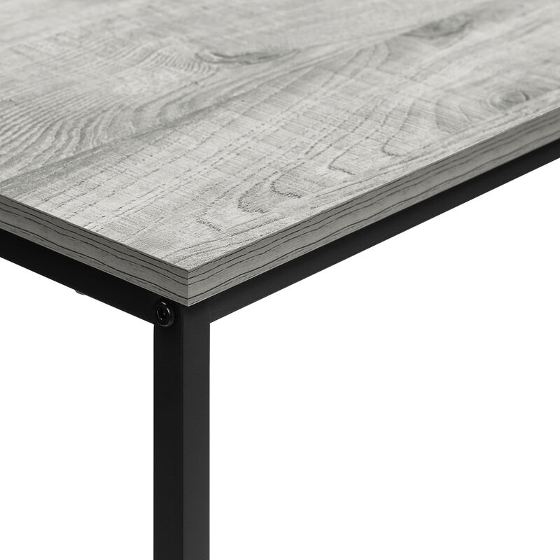Monarch Specialties I 2251 Accent Table, Console, Entryway, Narrow, Sofa, Living Room, Bedroom, Metal, Laminate, Grey, Black, Contemporary, Modern