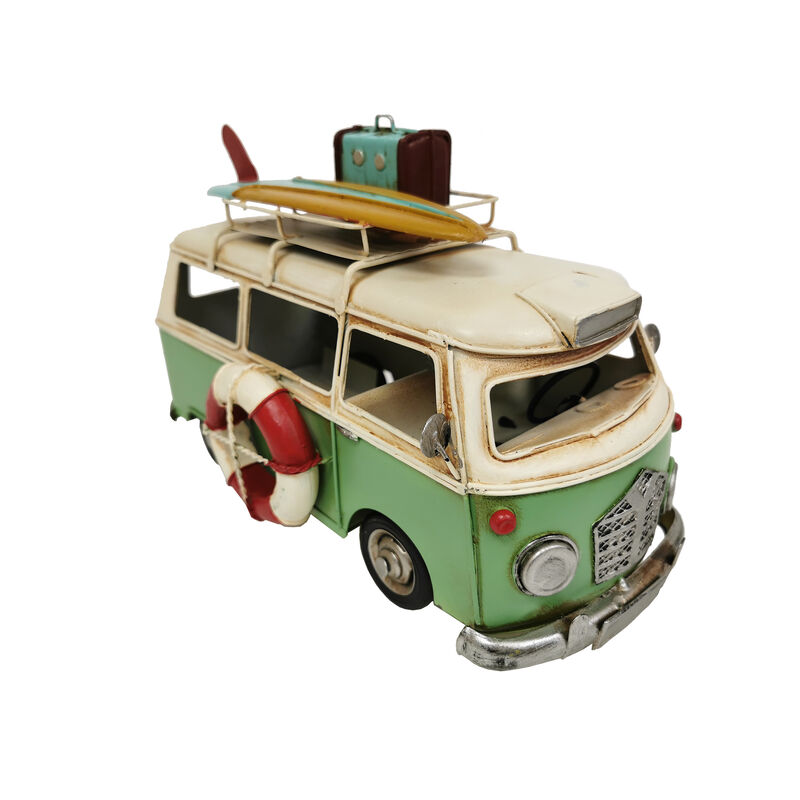 VW Green Metal Bus Model