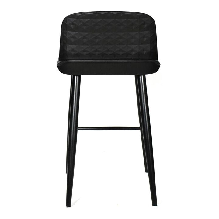 Moe's Home Collection LOOEY COUNTER STOOL BLACK-SET OF TWO