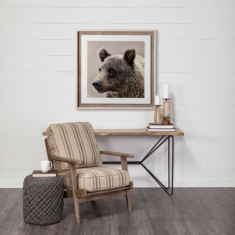 Allium Gray Pouf